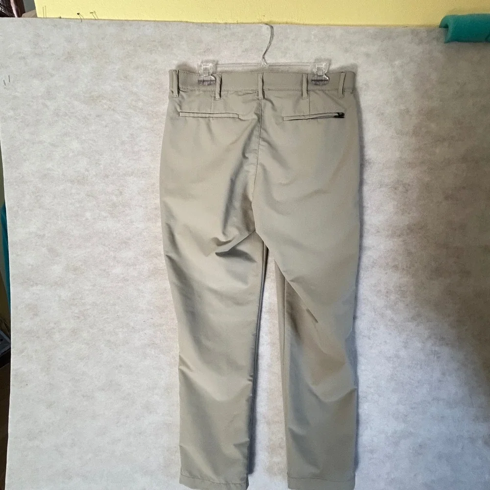 Banana‎ Republic Wari Tech Pants Mens 32x29 Light Khaki Tan Performance Trousers